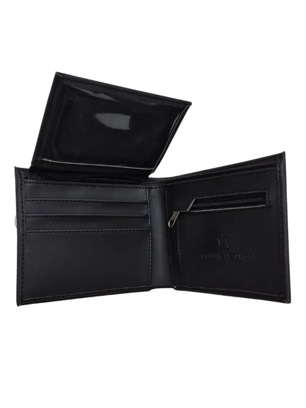 Men's Bi-fold Wallet Black - Genuine Peruvian Leather - New with Box